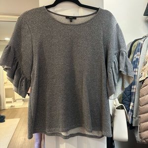 Drew silver shiny blouse